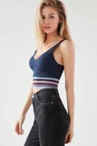 Urban Outfitters Bdg Max Banded Stripe Tank Top,navy,s