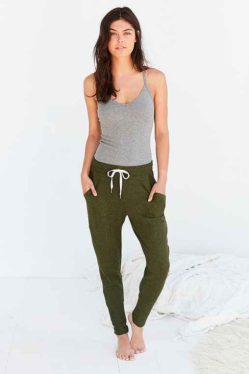 Urban Outfitters Out From Under Cozy Ribbed Jogger Pant,green,s