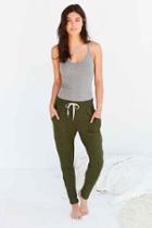 Urban Outfitters Out From Under Cozy Ribbed Jogger Pant,green,s