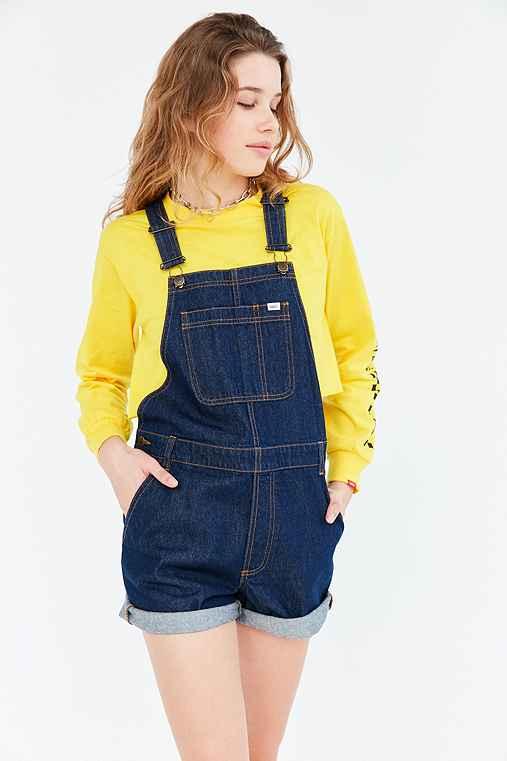 Urban Outfitters Vans & Uo Denim Shortall Overall,indigo,s