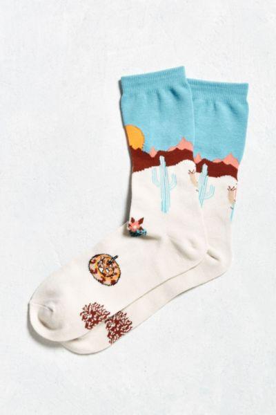 Urban Outfitters Desert Scene Crew Sock