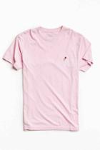 Urban Outfitters Embroidered Rose Tee,pink,l