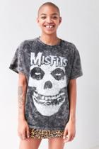 Urban Outfitters Misfits Acid Wash Skull Tee