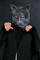 Urban Outfitters Cat Mask,black,one Size