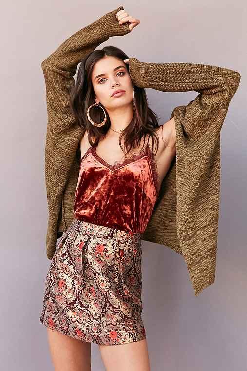 Urban Outfitters Bdg Calvin Cardigan,green,xs