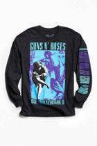 Urban Outfitters Guns N' Roses Get In The Ring Long Sleeve Tee,black,m