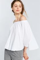 Truly Madly Deeply Bardot Off-the-shoulder Top