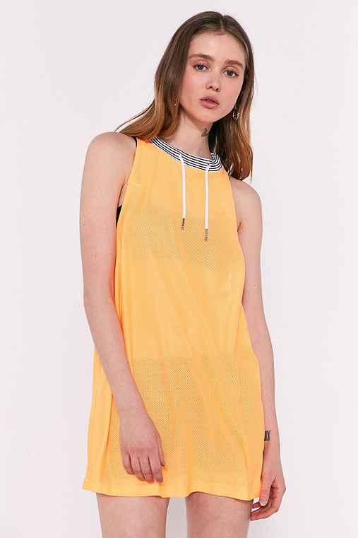 Urban Outfitters Bdg Tahnee Tied Up Tunic Tank Top,orange,m