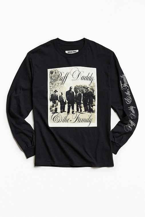Urban Outfitters Puff Daddy And The Family Long-sleeve Tee,black,s