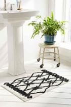 Urban Outfitters Magical Thinking Black + White Berber Bath Mat,black & White,one Size