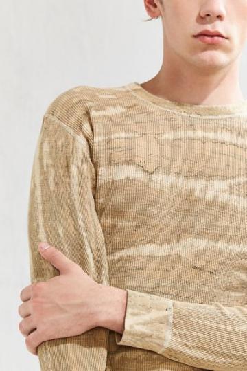 Hanes X Us Rags Camo Dye Thermal Long Sleeve Tee