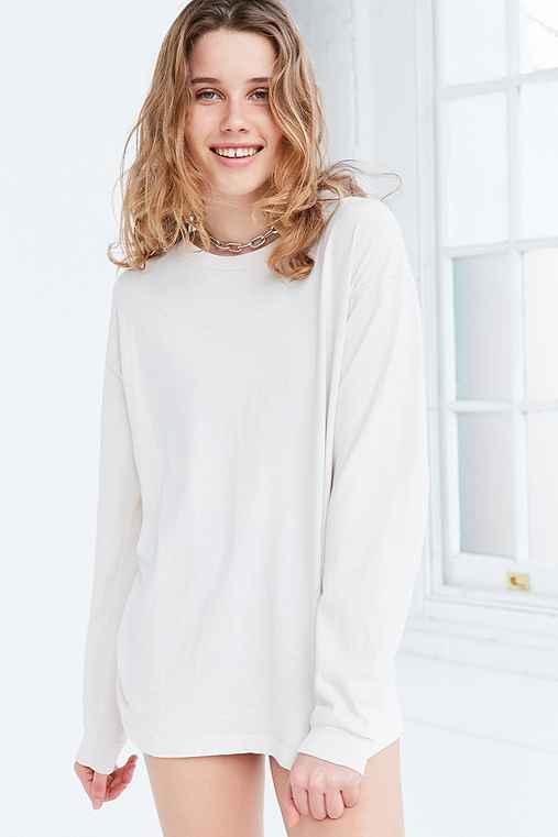 Urban Outfitters Bdg Tomboy Long-sleeve Tee,white,xl
