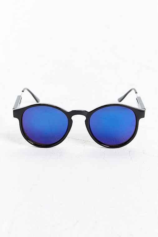 Urban Outfitters Heavy Round Sunglasses,black,one Size