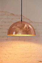 Urban Outfitters Iris Dome Large Pendant Light,brass,one Size