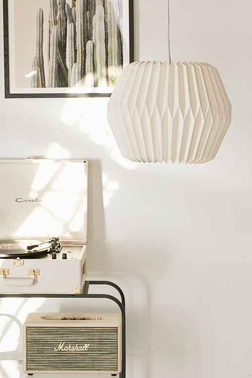 Urban Outfitters Loui Origami Pendant Light,white,one Size