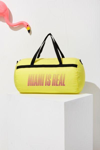 Uo Souvenir Miami Packable Duffle Bag