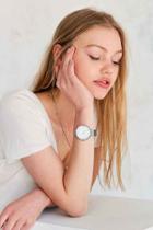 Urban Outfitters Modern Mesh Watch,silver,one Size