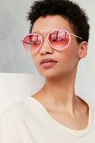 Urban Outfitters Flamingo Aviator Sunglasses,pink,one Size