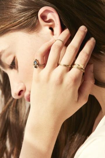 Urban Outfitters Solstice Stone Ring Pack