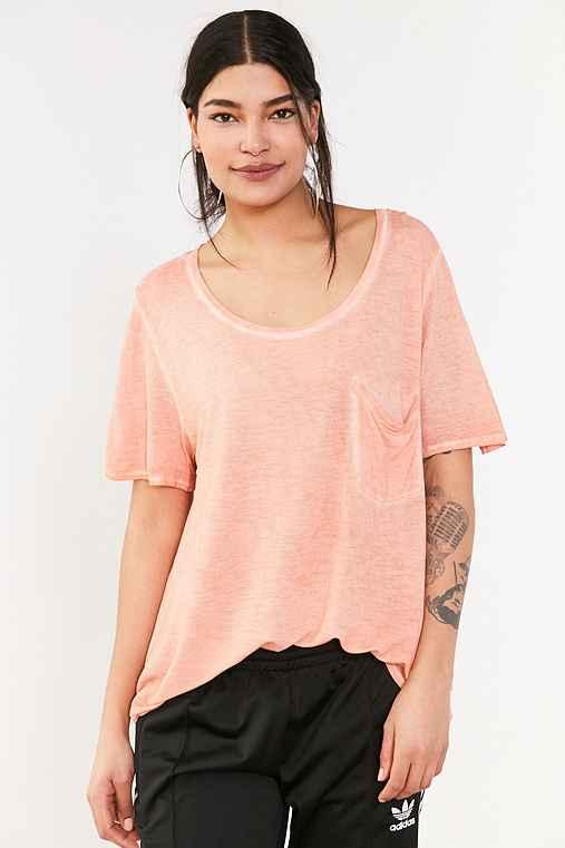 Urban Outfitters Silence + Noise Dorian Oversized Tee,orange,s