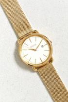 Urban Outfitters Breda Linx Gold Mesh Strap Watch
