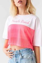Urban Outfitters Bdg California Mesh Tee,pink,s