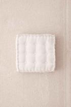 Urban Outfitters Tufted Corduroy Floor Pillow,cream,18x18