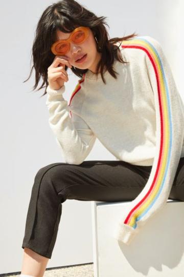 Cooperative Rainbow Striped Sweater