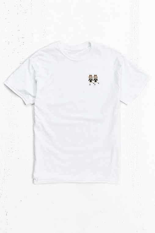 Urban Outfitters Dancing Girls Emoji Tee,white,s