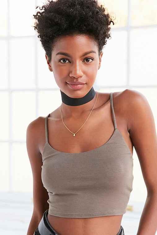 Urban Outfitters Bdg Arabelle Cropped Cami,green,xs