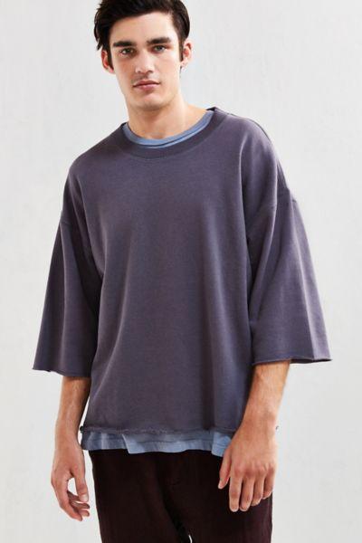 Urban Outfitters Uo Frazier 3/4-sleeve Sweatshirt