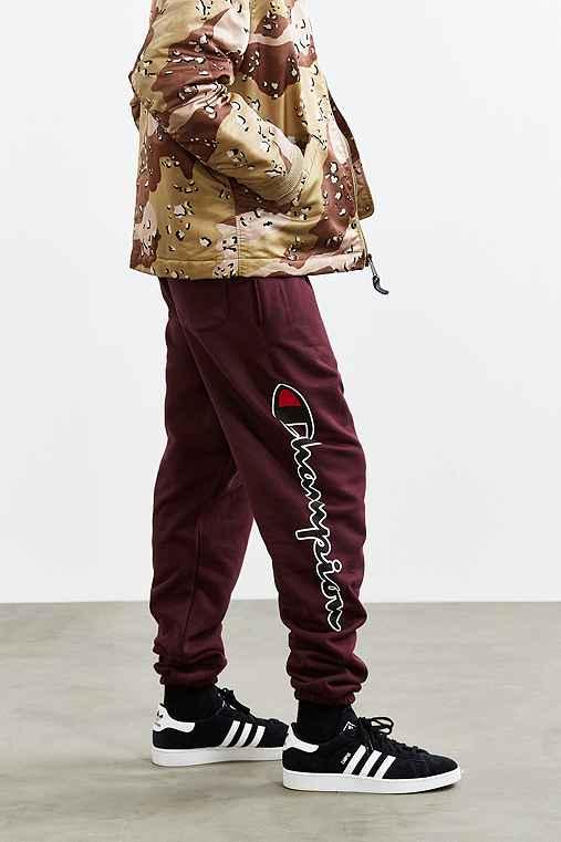 Urban Outfitters Champion + Uo Reverse Weave Script Logo Sweatpant,plum,m