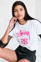 Urban Outfitters Stussy Classic Logo Tee,white,l