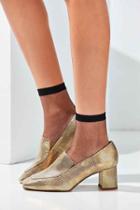 Urban Outfitters Intentionally Blank Franz Loafer Heel,gold,7