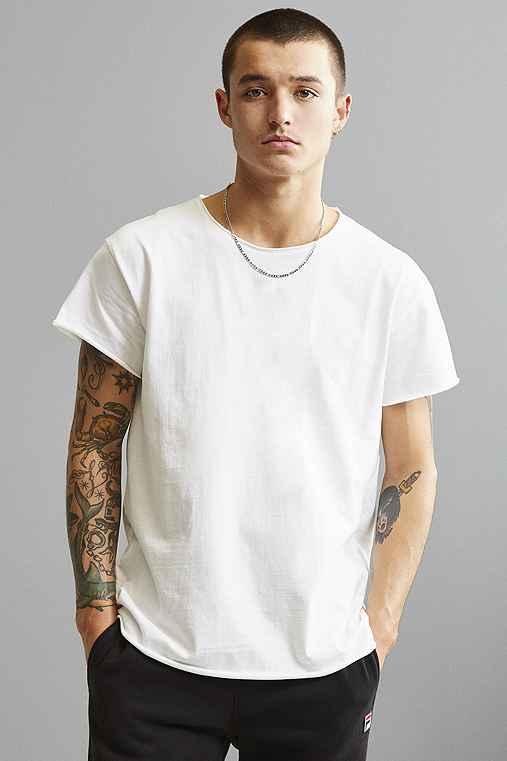 Urban Outfitters Franklin Wide Neck Tee,white,s