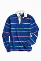 Urban Outfitters Vintage Vintage Blue Multi Stripe Rugby Shirt