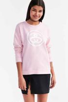 Urban Outfitters Stussy Logo Link Pullover Sweatshirt,pink,l