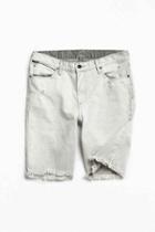 Urban Outfitters Bdg Destructed Bleached Grey Denim Short,grey,36