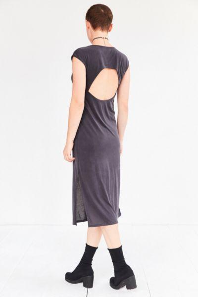 Urban Outfitters Silence + Noise Jensen Cutout Midi T-shirt Dress