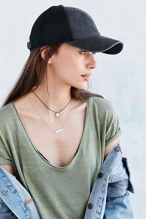 Urban Outfitters American Needle Classic Raglan Bones Baseball Hat,washed Black,one Size
