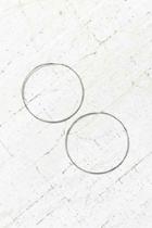 Urban Outfitters Sterling Silver + 18k Gold Plated Rachel Large Hoop Earring,silver,one Size