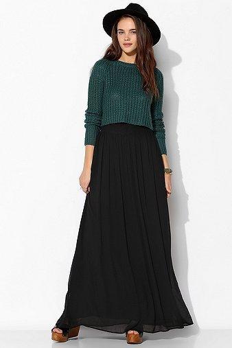 Pins And Needles Yoke Chiffon Maxi Skirt