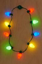 Urban Outfitters Giant Holiday Light Up Bulb Necklace