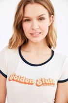 Urban Outfitters Uo Souvenir Golden State Ringer Tee