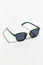 Urban Outfitters Refined Round Sunglasses,green,one Size