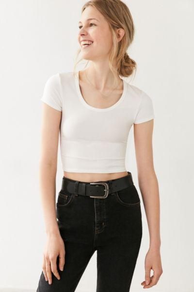 Silence + Noise Reggie Cropped Tee