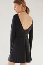 Ecote Bell-sleeve Scoopback Mini Dress