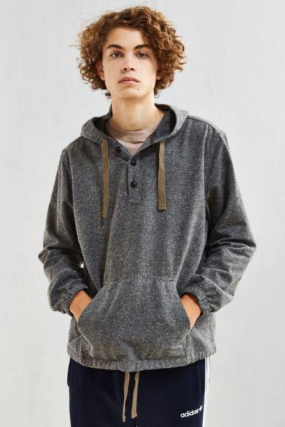 Urban Outfitters Uo Flecked Hooded Flannel Shirt
