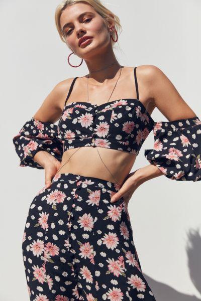Kimchi Blue Lulu Cold-shoulder Puff Sleeve Top