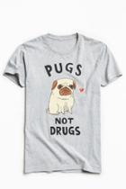 Urban Outfitters Pugs Not Drugs Tee